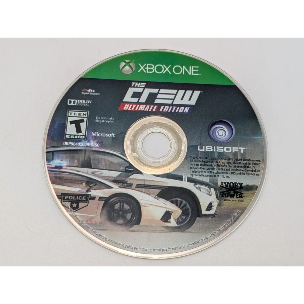 Crew: Ultimate Edition (Microsoft Xbox One, 2016) Tested Disk Only